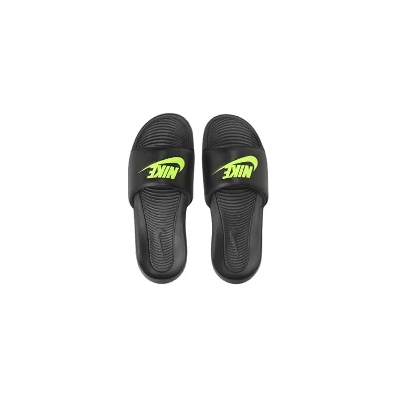 Claquette Nike Victori One pour homme Volt/Noir