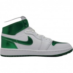 Chaussures de golf Nike Jordan 1 High pour homme, blanc/vert pin