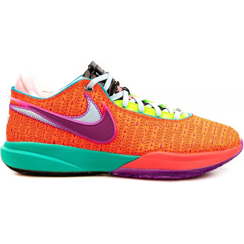 Chaussure de basket-ball Nike Lebron 20 XX pour homme Total Orange/Violet vif DJ5423-800