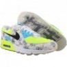 Chaussures unisexes Nike Air Max 90 Se, couleur : blanc/noir/volt