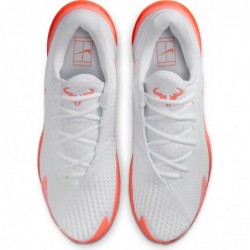 Chaussures de tennis pour terrain dur NikeCourt Zoom Vapor Cage 4 Rafa pour homme (DD1579-106, blanc/mangue brillante)