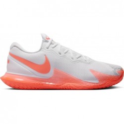 Chaussures de tennis pour terrain dur NikeCourt Zoom Vapor Cage 4 Rafa pour homme (DD1579-106, blanc/mangue brillante)