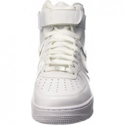 Chaussure de basket-ball Nike Air Force 1 High '07 pour homme Blanc/Blanc