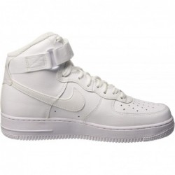 Chaussure de basket-ball Nike Air Force 1 High '07 pour homme Blanc/Blanc