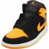 NIKE Jordan Air 1 Mid SE pour homme Noir/Orange vif (FJ4923 008)