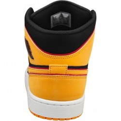 NIKE Jordan Air 1 Mid SE pour homme Noir/Orange vif (FJ4923 008)