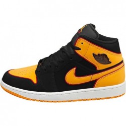 NIKE Jordan Air 1 Mid SE pour homme Noir/Orange vif (FJ4923 008)