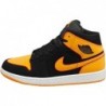 NIKE Jordan Air 1 Mid SE pour homme Noir/Orange vif (FJ4923 008)