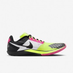 Chaussures de course sur route et cross-country Nike Rival Waffle 6 (DX7998-700, Volt/Blanc-Noir-Hyper Rose)