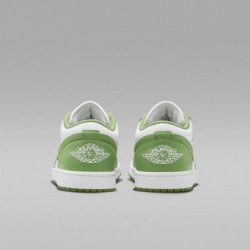 Chaussures NIKE Air Jordan 1 Low SE pour homme (HF4823-100, Blanc/Éclair/Chlorophylle), Blanc/Éclair-Chlorophylle