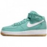 Chaussures Nike Air Force 1 Mid Premium pour homme, bleu sarcelle délavé/blanc-gomme