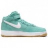 Chaussures Nike Air Force 1 Mid Premium pour homme, bleu sarcelle délavé/blanc-gomme