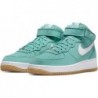 Chaussures Nike Air Force 1 Mid Premium pour homme, bleu sarcelle délavé/blanc-gomme