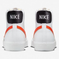 Nike Blazer Mid 77 Vintage Blanc/Orange Sécurité-Gris Loup Homme