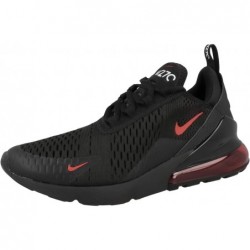 Baskets Nike Air Max 270 pour homme, noir, rouge, blanc