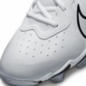 Chaussures de baseball Nike Alpha Huarache Keystone Low en caoutchouc Blanc | Gris Medium