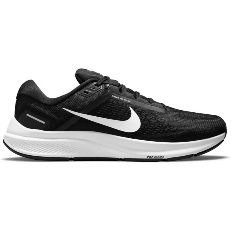 NIKE Air Zoom Structure 24 Baskets pour homme Chaussures de course sur route DA8535 (Noir/Blanc 001), Noir Blanc