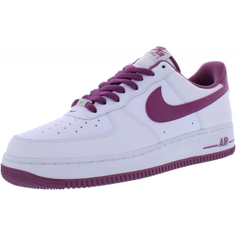 Nike Air Force 1 '07 Chaussures Homme DH7561-101-14 Blanc/Bordeaux Clair-blanc