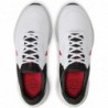 Chaussures de course sur route Nike Revolution 7 pour homme (FB2207-102, blanc/rouge feu-noir-poussière photonique)