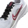 Chaussures de course sur route Nike Downshifter 13 pour homme (FD6454-104, blanc/gris fumé clair/noir/rouge feu)