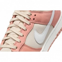 Chaussures Nike Dunk Low Retro Premium pour homme (FB8895-601, Poussière d'étoile rouge/Sanddrift/Blanc sommet)