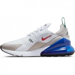 Chaussures Nike Air Max 270 pour hommes, taille 11, blanc/rouge université