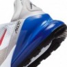 Chaussures Nike Air Max 270 pour hommes, taille 11, blanc/rouge université