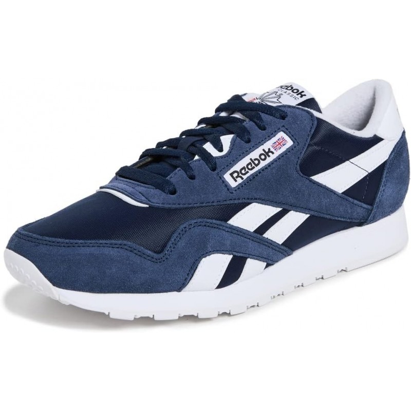 Baskets classiques en nylon Reebok pour hommes, bleu marine/blanc