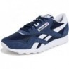 Baskets classiques en nylon Reebok pour hommes, bleu marine/blanc