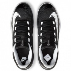 Chaussures de baseball Nike Alpha Huarache Elite 4 Low DJ6521-001 pour homme Noir/Teinte bleue/Anthracite/Blanc