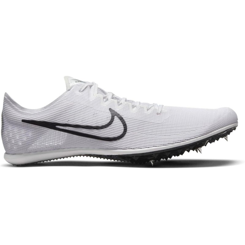 Nike Zoom Mamba 6 DR2733-100 Blanc-Noir Chaussures d'athlétisme à pointes pour la distance