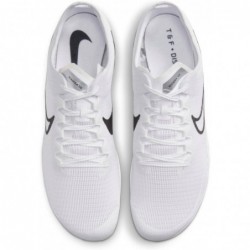 Nike Zoom Mamba 6 DR2733-100 Blanc-Noir Chaussures d'athlétisme à pointes pour la distance