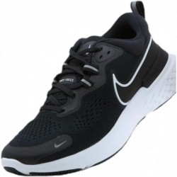 Chaussures de gymnastique Nike pour hommes, course à pied, noir, blanc, gris fumé