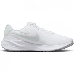 Chaussures de course sur route NIKE Revolution 7 pour hommes, blanc, platine pure, blanc