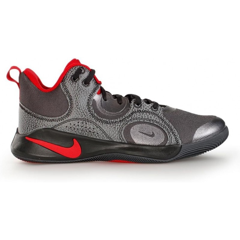 Chaussure de basket-ball Nike Fly.by Mid 2 unisexe pour adulte, ANTHRACITE/GYM RED-BLACK-MTLC DARK GREY