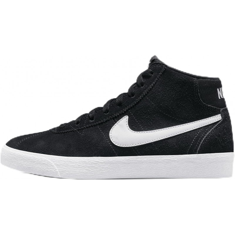 Chaussures de skate Nike SB Bruin Mid (DR0126-001, Noir/Noir/Gomme marron clair/Blanc)