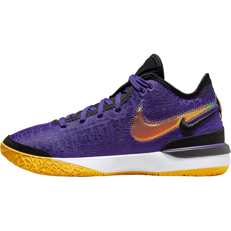 Chaussures de basket-ball NIKE Lebron NXXT Gen (DR8784-500, violet court/chardon clair chiné/or université)