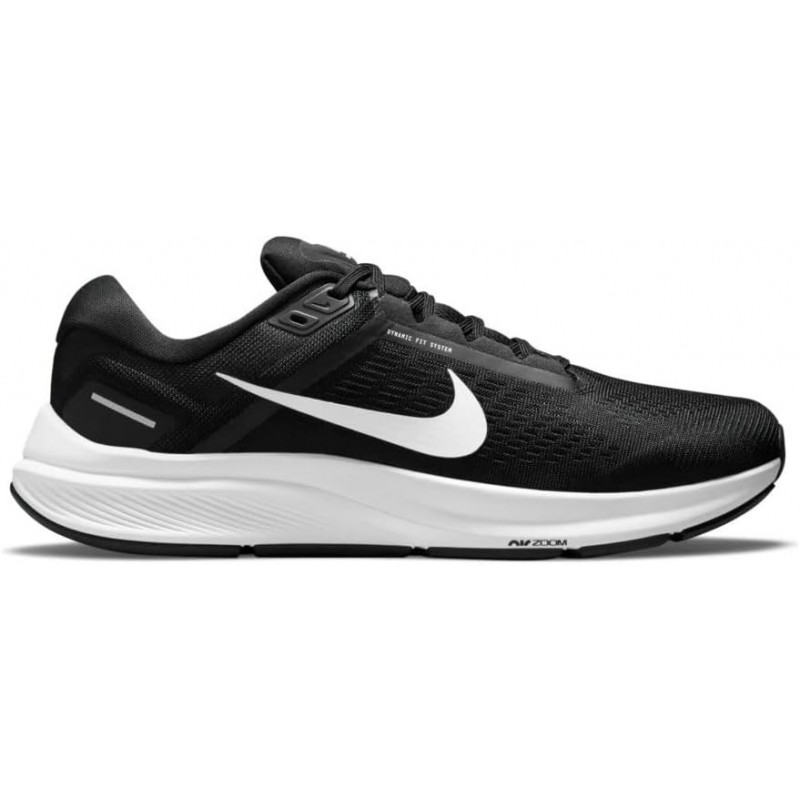 NIKE Air Zoom Structure 24 Baskets pour homme Chaussures de course sur route DA8535 (Noir/Blanc 001)