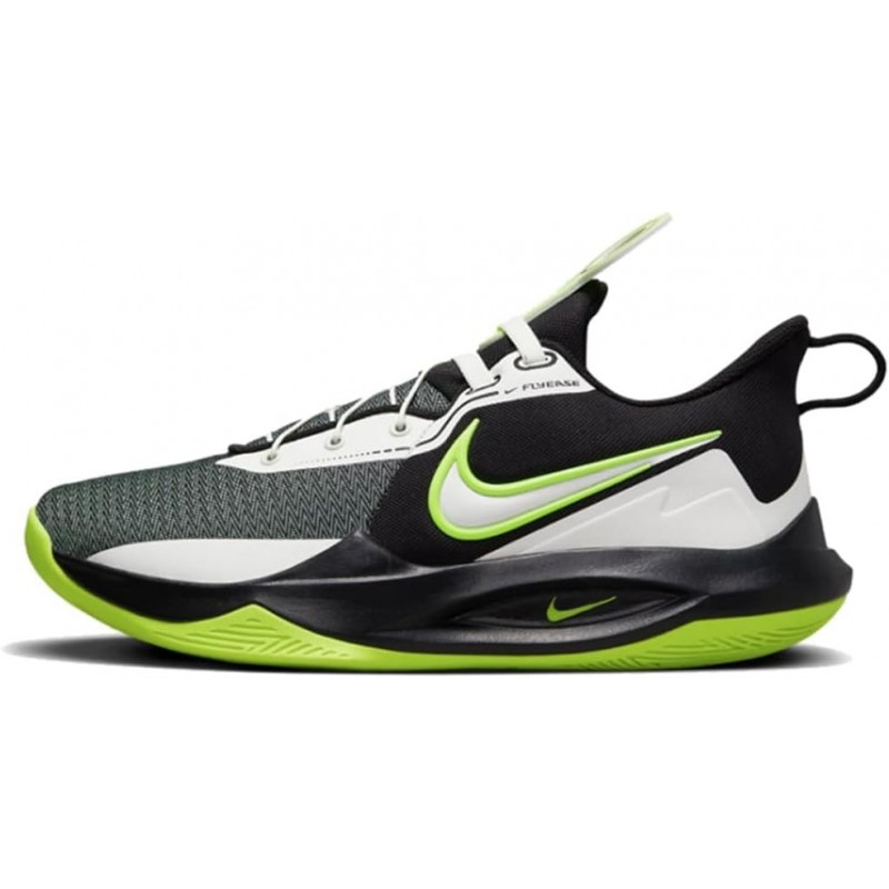 Chaussures de basket-ball Nike Precision 6 FlyEase (DJ7552-009, NOIR/VOILE/VOLT)