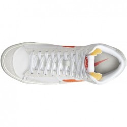 Chaussures Nike Blazer Mid Pro Club pour homme, blanc/orange sécurité-voile, DQ7673