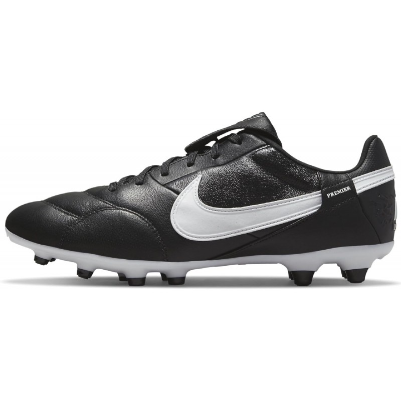 Chaussure de football NIKE pour homme, noir et blanc