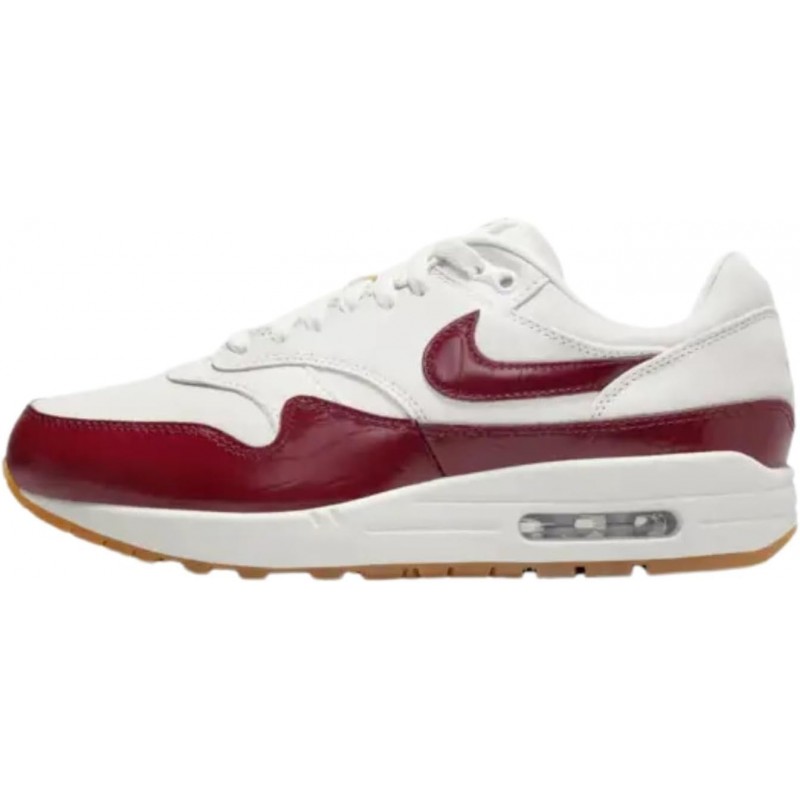 Chaussures Nike Air Max 1 LX pour femme (FJ3169-100, Voile/Voile/Gomme marron clair/Rouge équipe)