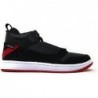 Chaussures de basket-ball montantes en cuir Nike Jordan Fadeaway pour homme, noir/blanc-rouge gym