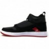 Chaussures de basket-ball montantes en cuir Nike Jordan Fadeaway pour homme, noir/blanc-rouge gym