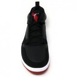 Chaussures de basket-ball montantes en cuir Nike Jordan Fadeaway pour homme, noir/blanc-rouge gym