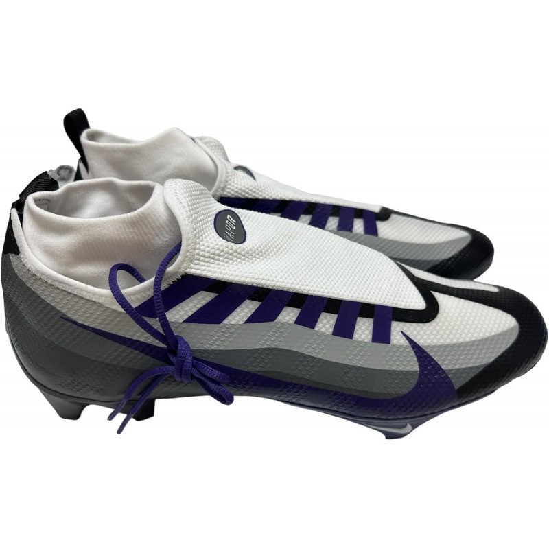 Chaussures de football à crampons Nike Vapor Edge 360 Pro pour homme Blanc/Noir/Violet Court DV0778-006