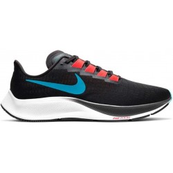 Chaussure de course NIKE AIR Zoom Pegasus 37 pour homme, Off Noir Lt Blue Fury BRT Crimson Black White