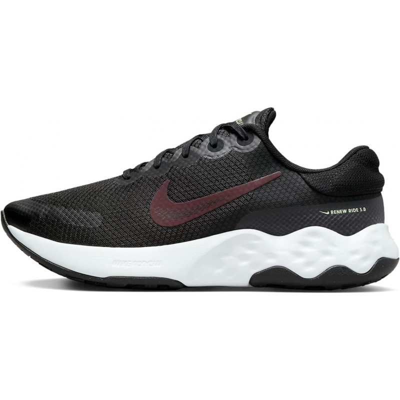 Chaussures de course sur route Nike Renew Ride 3 pour homme (DC8185-009, noir/platine pur/encre violette)