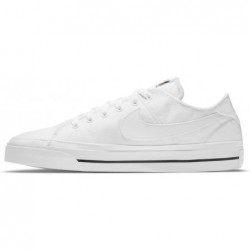 Nike Court Legacy CNVS Homme Modèle : Cw6539-100 Blanc/Blanc/Noir