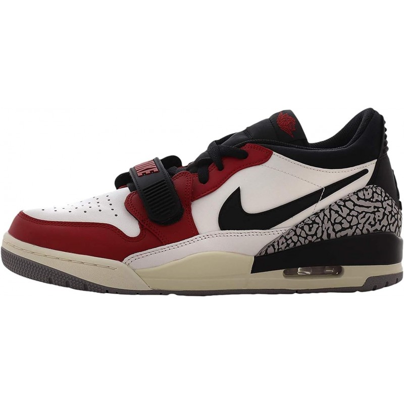 Nike Air Jordan Legacy 312 Low Baskets de basket-ball pour hommes CD7069 Chaussures de sport (Summit Blanc Noir Rouge 106)